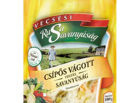 Csípős vágott vegyes savanyúság