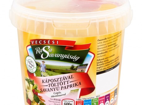 Fehér káposztával töltött ecetes almapaprika